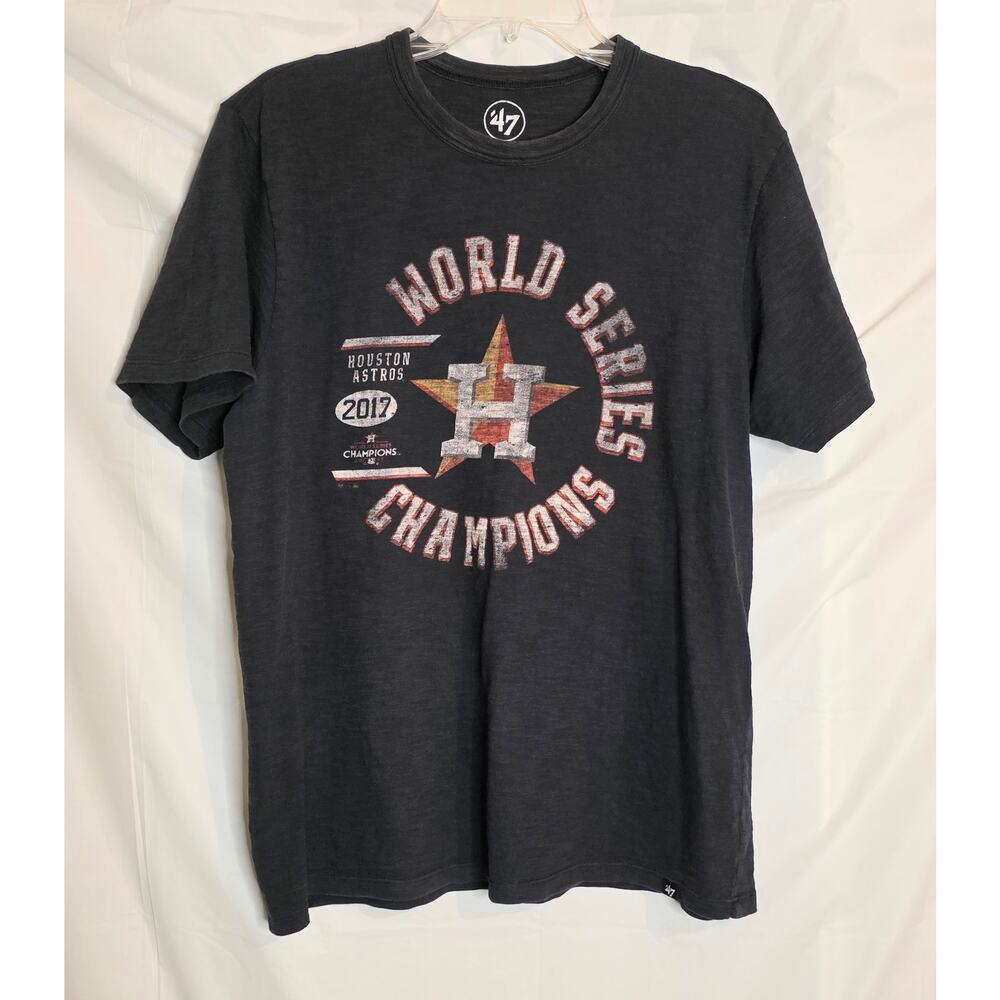 Houston Astros 2017 World Series Championship T-Shirt Navy ('47) Size M